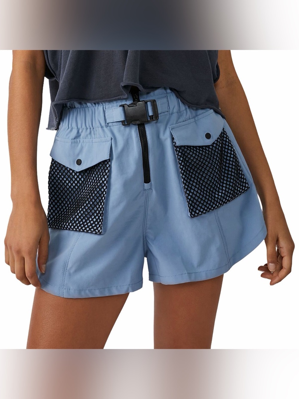 Free People FP Movement Adventure Shorts Blue M